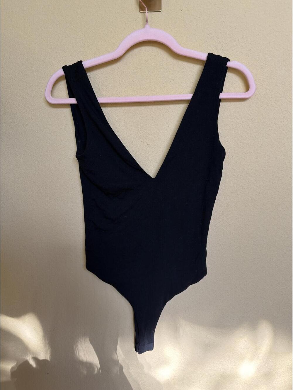 Lulus double v-neck bodysuit